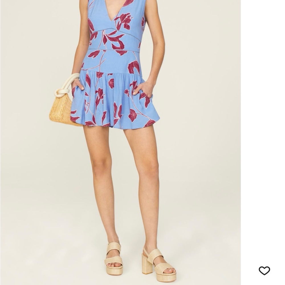 Floral Blue romper